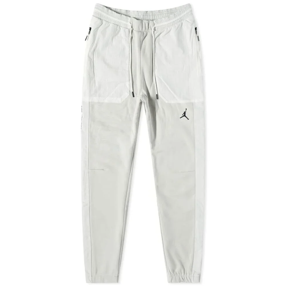 Jordan Light Gray and White Jogger Sweatpants